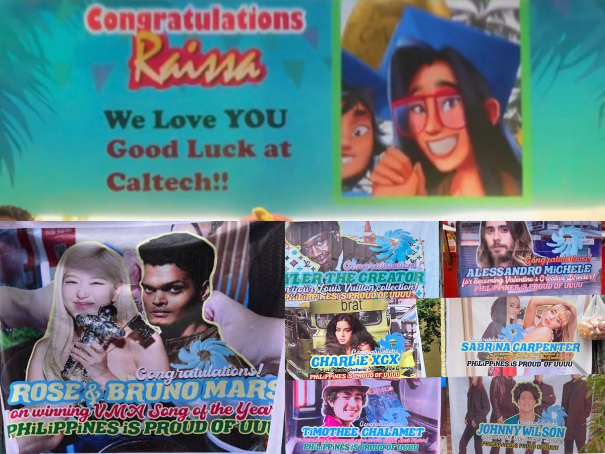 lptnai_'s tweet photo. i love how they made the tarp kinda look like those viral filipino congratulatory banners down to the font and everything https://t.co/WXDmc4DwtA