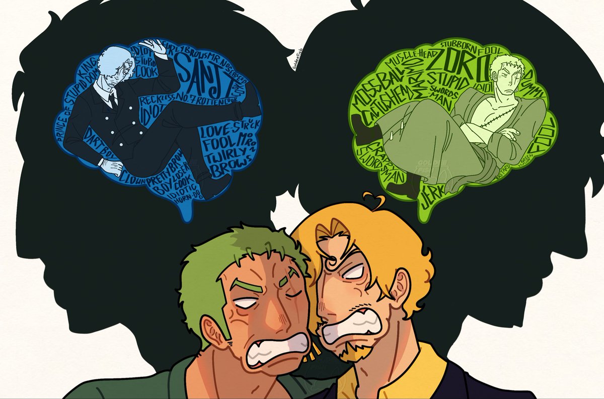 goldeefish's tweet photo. [Repost]

Can’t seem to get you out of my mind.
#ONEPIECE〜 #Zosan https://t.co/8lLyvKojN9