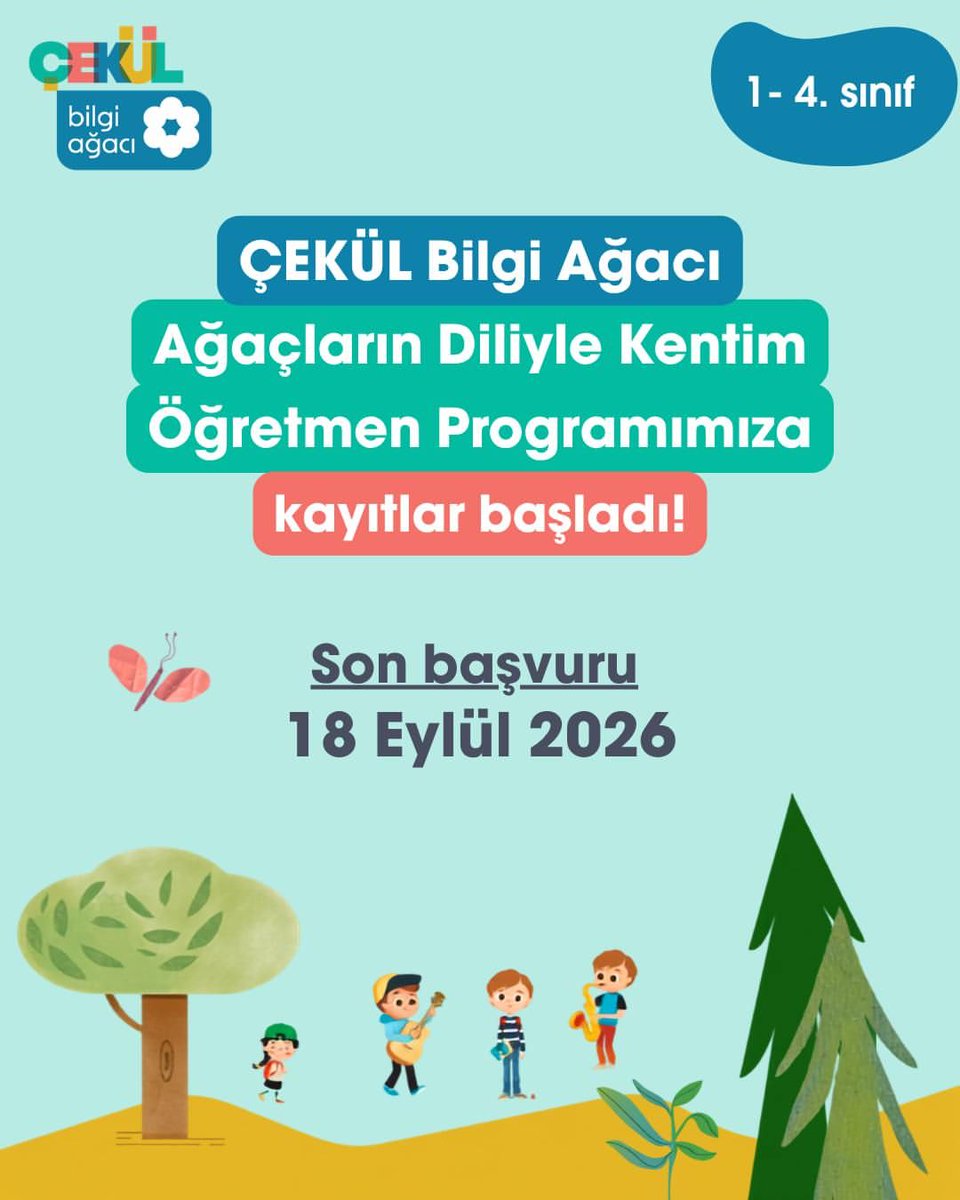 sivilalan's tweet photo. ÇEKÜL Bilgi Ağacı Öğretmen Programları Kayıtları Başladı!

https://t.co/WPz8sR5TtX 
@cekulvakfi https://t.co/PPeqU74aln
