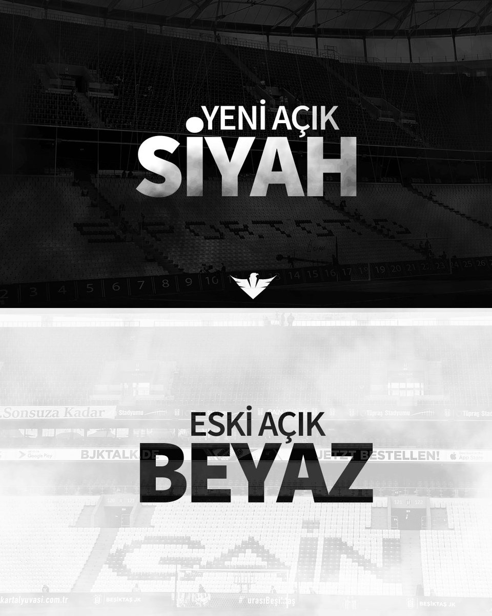 HaberKartali's tweet photo. 📢 Marsilya maçına gelecek taraftarlarımızın dikkatine! 

Kuzey tribününde simsiyah, Güney tribününde bembeyaz giyiniyoruz.

Ayrıca maça atkılarımızla geliyoruz.

#BJKvOM | #UEL https://t.co/OcSFVNmzXD
