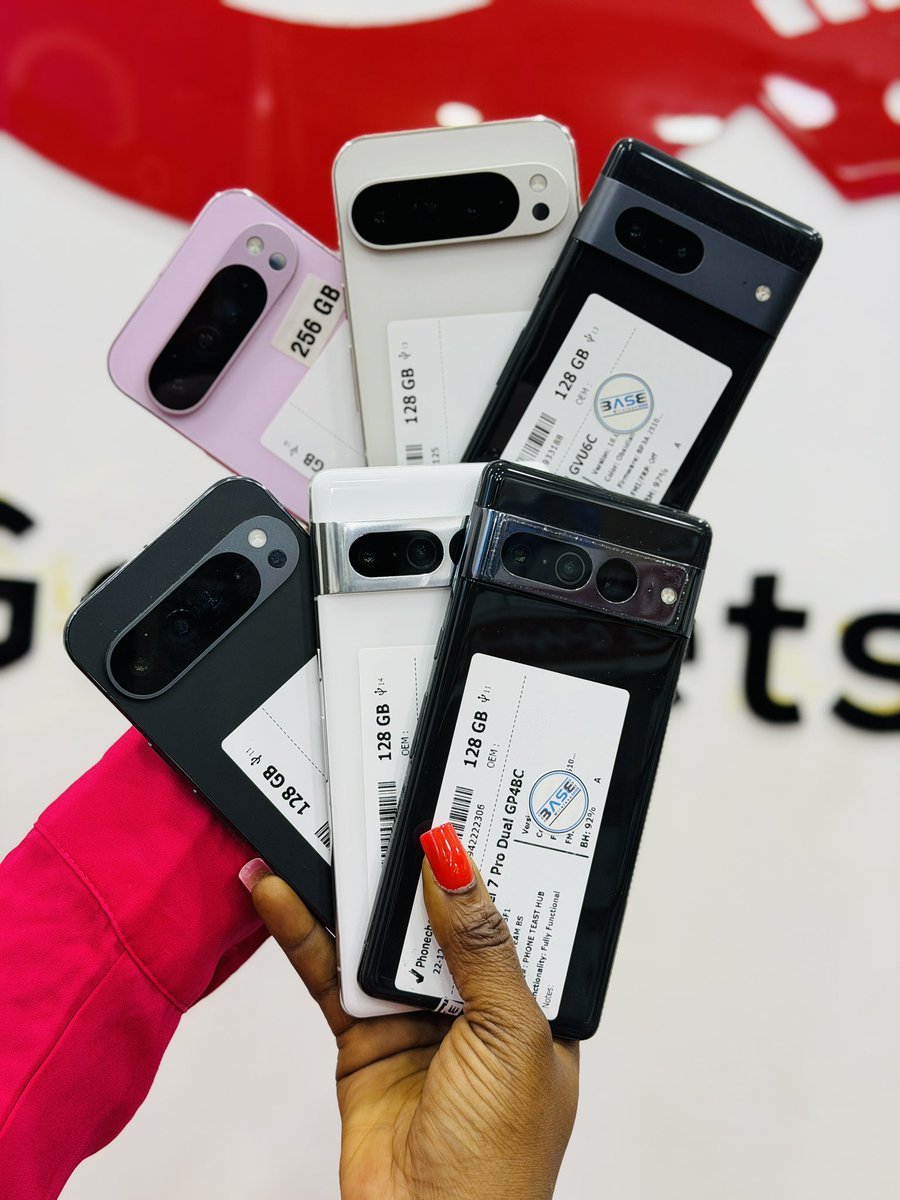 QualityGadgets_'s tweet photo. PREMIUM USED GOOGLE PIXEL 

Pixel 7 128gb - ₦310,000 
Pixel 7 pro 128gb - ₦390,000 

Pixel 8 128gb - ₦420,000 
Pixel 8 Pro 128gb - ₦520,000 
Pixel 8 Pro 256gb - ₦560,000 

Pixel 9 128gb - ₦620,000 
Pixel 9pro XL 128gb - ₦720,000 
Pixel 9pro XL 256gb - ₦820,000 https://t.co/I3h66sq4xx