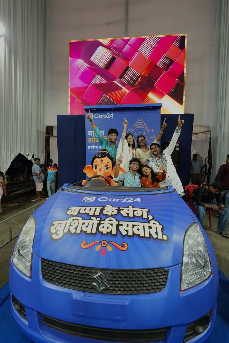 cars24india's tweet photo. no wrong turns from here on out
गणपती बाप्पा मोरया! 💙 https://t.co/uMLQZlV0AT