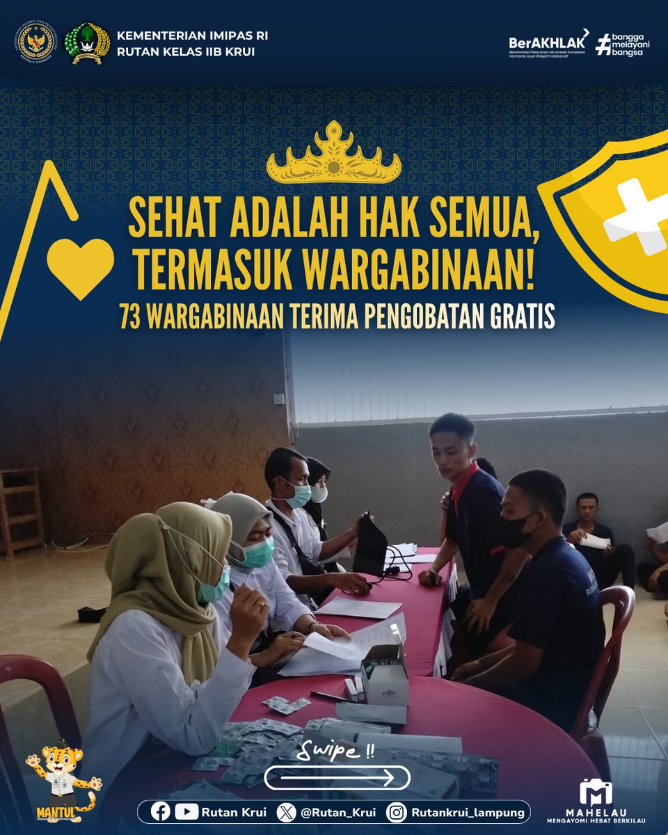 RutanKrui's tweet photo. SEHAT ADALAH HAK SEMUA, TERMASUK WARGABINAAN https://t.co/ri7XpOjfQZ