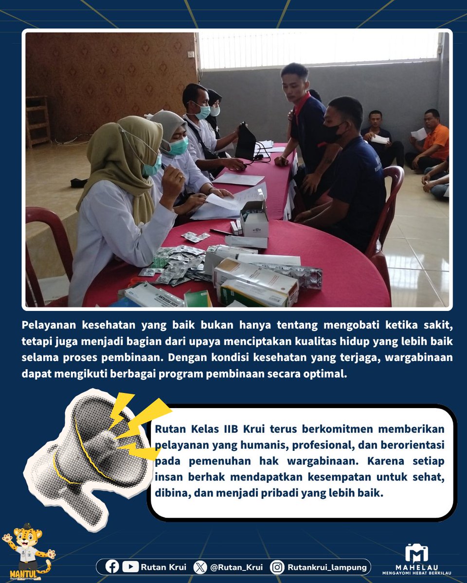 RutanKrui's tweet photo. SEHAT ADALAH HAK SEMUA, TERMASUK WARGABINAAN https://t.co/ri7XpOjfQZ