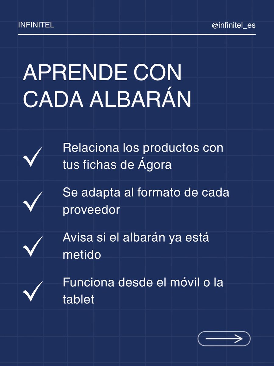 Infinitel_es's tweet photo. Smart AI 1.4.0 ya está disponible 🚀

 Haz una foto del albarán y la IA lo pasa a Ágora línea a línea. Además, acceso remoto seguro sin tocar el router y nuevos análisis de ventas, escandallos y líneas canceladas. 

Te lo contamos todo aquí: https://t.co/DWrqfiedFL

#SmartAI https://t.co/yRIgIzP6vJ