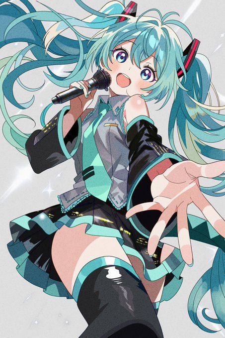 初音ミク「ラビットホール #初音ミク #バニーの日」|青木羅々のイラスト