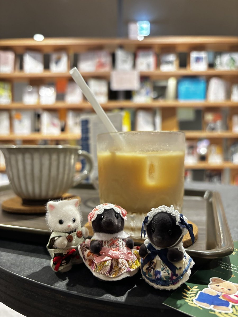 gzn425's tweet photo. シルバニア展の後はBOOKHOTELでのんびり˶ˊᜊˋ˶ᐝ
コラボドリンクめっちゃ美味しい〜♡
ほんと一泊したいくらい落ち着く！ https://t.co/hjQxfpR1LE