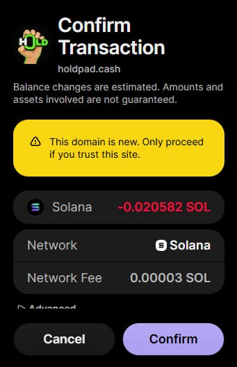 HoldPadCash's tweet photo. HoldPad is now Phantom-approved. ✅
Connect your wallet at https://t.co/DYeXO751aU with no warnings, no red screens.
Launch, hold, verify your payouts. Clean. https://t.co/vrCVfVLDsL