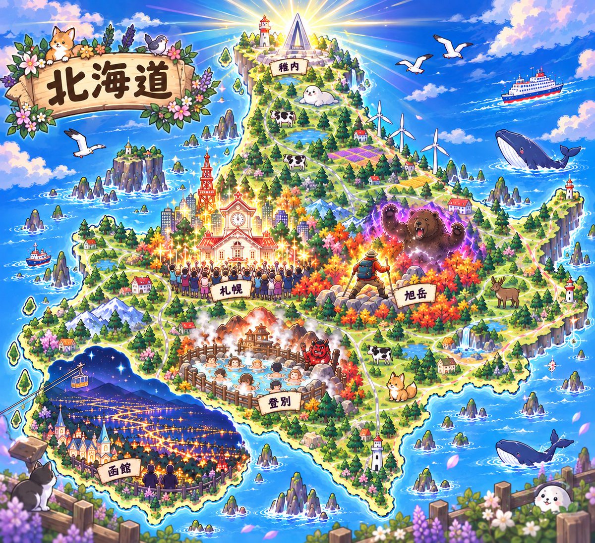 Lumina_h's tweet photo. 「ChatGPT」の検証や雑談に夢中で滞っていた北海道旅行の観光スポット探しを、AIが文字通り一晩でやってくれた…！
「こういうの好きだよね？」と、あれこれ提案してくれて私は頷くだけ、本当にすごい～。
そして今回の目標は本土最北端！
まさか同じ年に最南端と両方行くと思わなかったなぁ(`･ヮ･´) https://t.co/XNrpsBmKmj