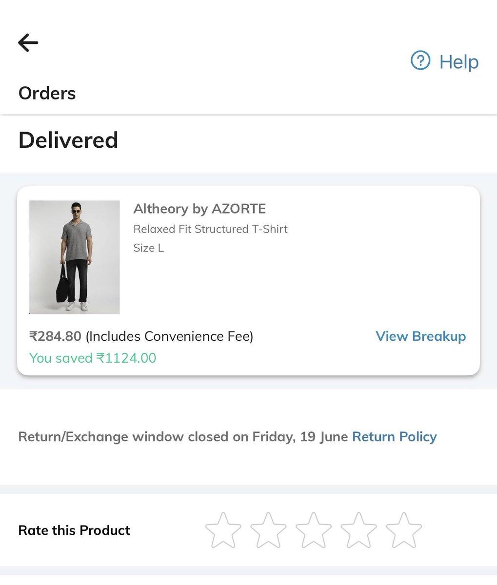 AmandeepPhilips's tweet photo. @AJIOLife @azortestores @AjioCares I brought a azorte tshirt from ajio app.
And after a single wash, its thread started coming out.
Attaching the image https://t.co/GtQJaz2zjp