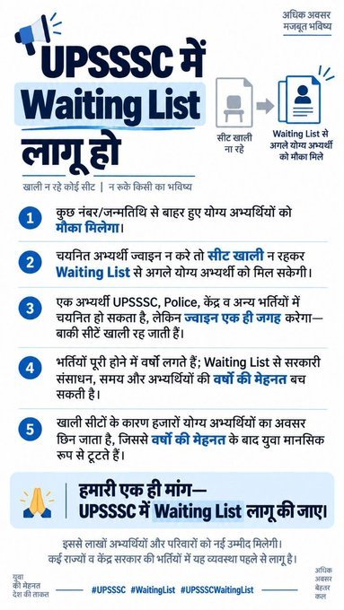 Rajeevy62494082's tweet photo. #WAITING_LIST_IN_UPSSSC_EXAMS https://t.co/mqFs98xkyO