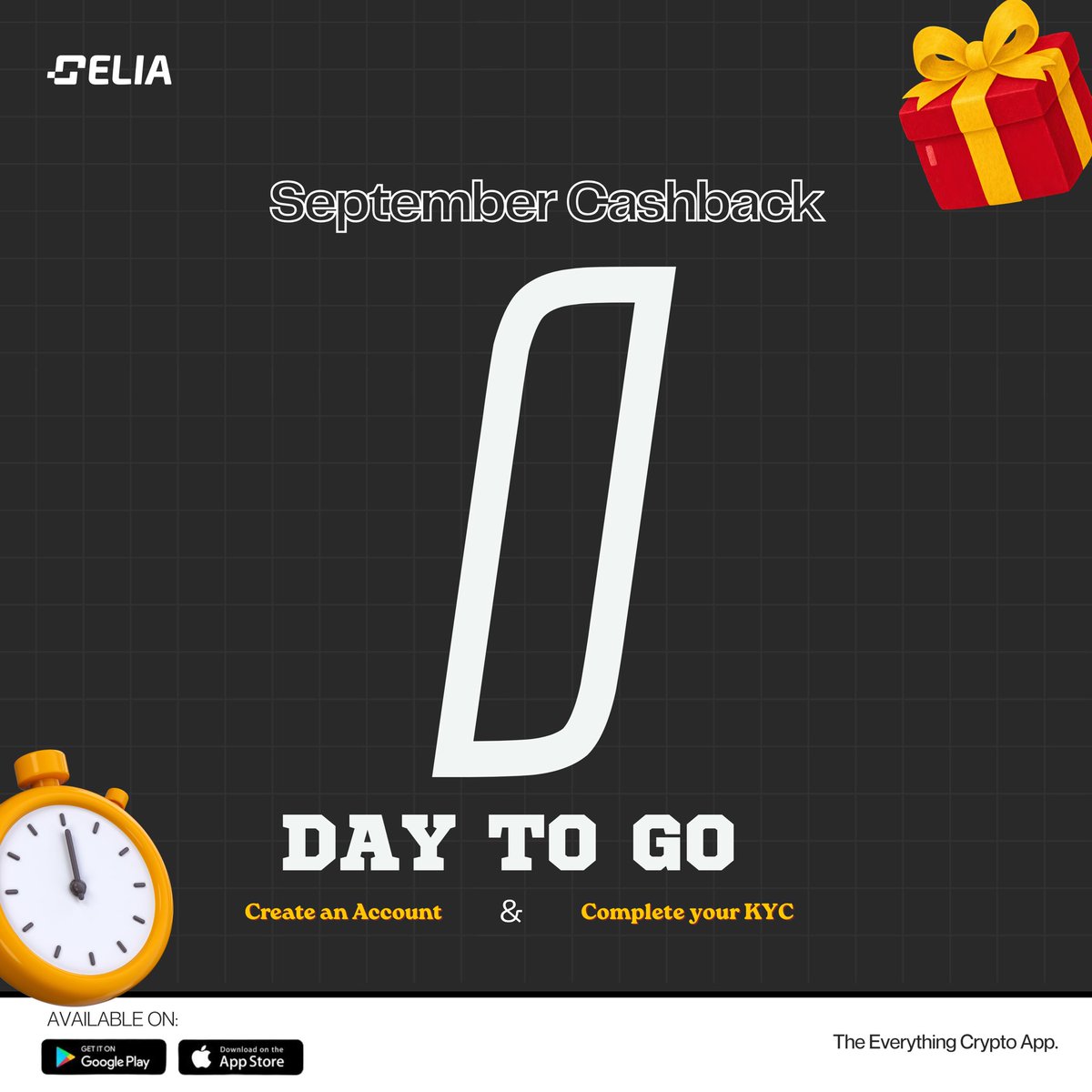 CeliaWallet's tweet photo. Tomorrow the September Cashback opens.⏱️🖤

Cashback is open to both old and new users. Verify your KYC and stay tuned. 🖤

https://t.co/G8CLlmb7gB https://t.co/WQOEU9JCMB