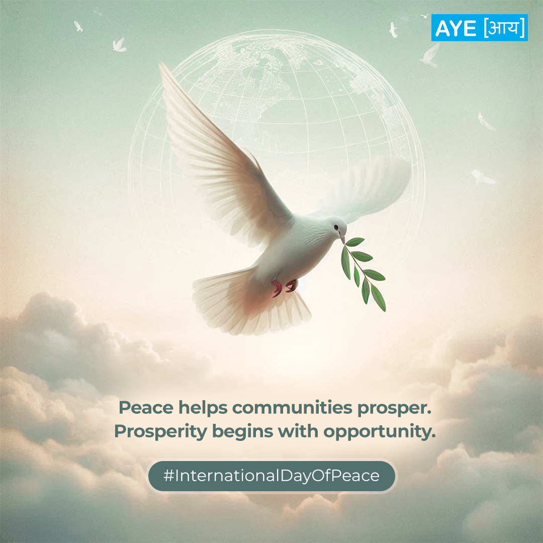 ayefinance's tweet photo. Peace is built not only through dialogue but also through opportunity.

This International Day of Peace, we celebrate every small business owner whose determination creates opportunities for others and helps build a more prosperous future.

#InternationalDayOfPeace #MSME https://t.co/0tBO2hMgZM
