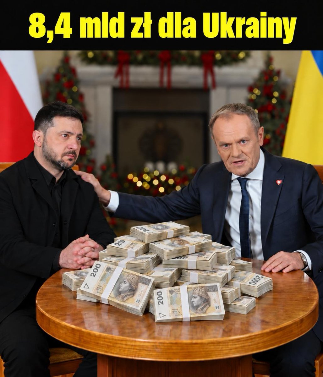 PUsiadek's tweet photo. 8,4 mld zł wypłynęło w rok z Polski na Ukrainę❗

W 2025 roku z Polski na Ukrainę trafiło około 2,3 mld dolarów. To 29 procent wszystkich takich przekazów na świecie. Polski Instytut Ekonomiczny opublikował najnowsze dane o przekazach pieniężnych ukraińskich migrantów.

Polska jest ich największym źródłem. Wyprzedza Stany Zjednoczone, gdzie mieszka wielokrotnie więcej Ukraińców.

Zobaczmy pełny obraz.
◾ świat łącznie: blisko 7,9 mld dolarów
◾ Polska: 29 procent, czyli około 2,3 mld dolarów
◾ Stany Zjednoczone: 14,1 procent
◾ Wielka Brytania: 9,1 procent
◾ Czechy: 8 procent

Po przeliczeniu 2,3 mld dolarów to około 8,4 mld zł. Rocznie.

Dla porównania: rząd chwali się, że otrzymał 830 mln euro zwrotu za sprzęt przekazany Ukrainie. To mniej więcej połowa tego, co w jeden rok wypływa z polskich wypłat.

Te pieniądze zarobiono w Polsce, w polskich firmach i z polskiego rynku. I zostały wydane gdzie indziej. To jest to PKB, które rzekomo imigranci nam w Polsce budują.

To może być też powód, dlaczego Zełenski pozwolił młodym mężczyznom wyjechać z Ukrainy. Bo paradoksalnie Ukraina na tym zyska.

A co z Polską?⁩