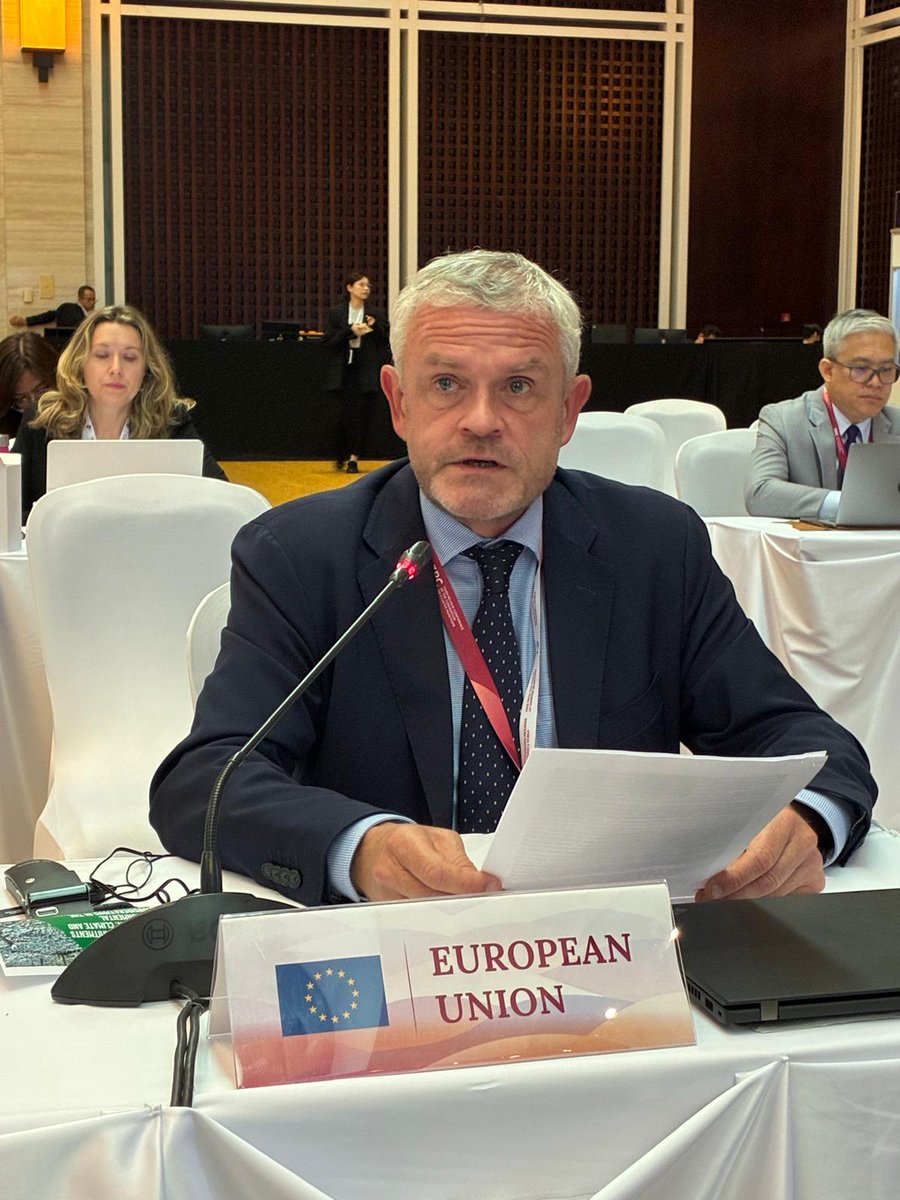 euinlaos's tweet photo. The EU warmly congratulates Laos on hosting the Third Review Conference of the Convention on Cluster Munitions.

We looks forward to working with the Lao Presidency, States Parties and partners towards an ambitious, action-oriented outcome advancing the CCM’s humanitarian goals. https://t.co/4BRMENcip6