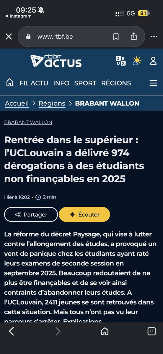 ouchen_tzn's tweet photo. 974 étudiants en 2025 ont bénéficié d’une derogation sans compter ceux qui ne l’ont pas eu… et ça c’est seulement à l’UCL, c’est vrai que ça marche super bien… https://t.co/zhhg9pMool