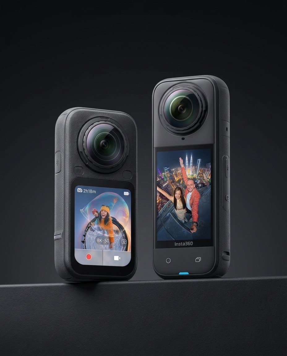 droneandcam's tweet photo. 🤔 X5 ou X6 : laquelle choisir ? On a comparé les deux caméras 360 pendant 3 semaines : basse lumière, écran, qualité après recadrage. Comparatif complet en lien dans la bio 👉https://t.co/5tE9Y40eKM https://t.co/aA7BCz6QJI
