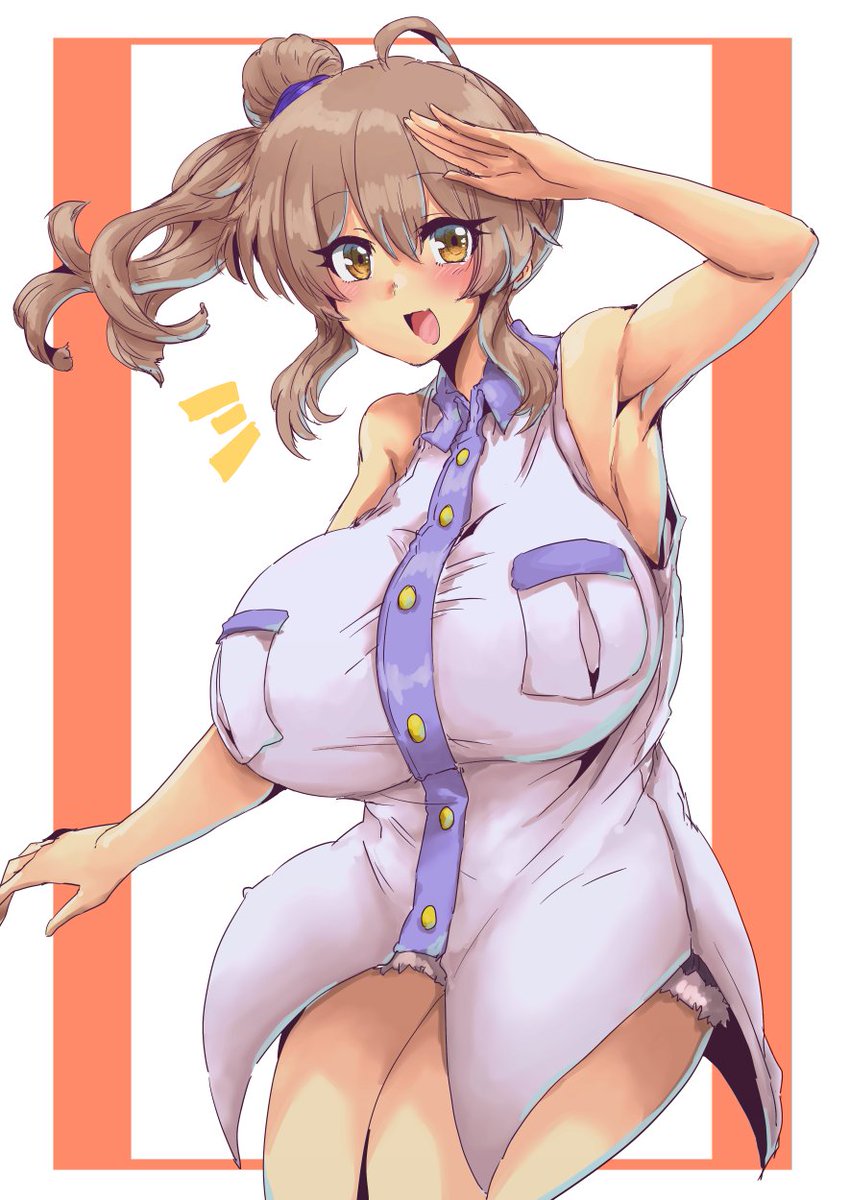 monyomoke's tweet photo. 今日の日課は肩出しぶかぶかシャツさとうささらさんです https://t.co/8mV28P5A09