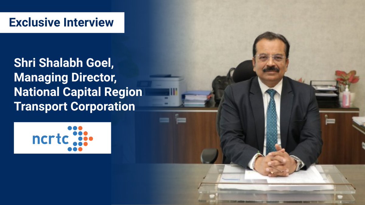 RailAnalysis's tweet photo. Exclusive Interview with Shri Shalabh Goel, Managing Director, #NCRTC, sharing insights on the future of regional rail connectivity and urban mobility with #RailAnalysis.

🔗 Interview: https://t.co/NTTPYq7zwY

#Subscribe #InnoTrans2026 #NamoBharat #RRTS #Magazine #IndianRailways https://t.co/6uD0bIMSN3