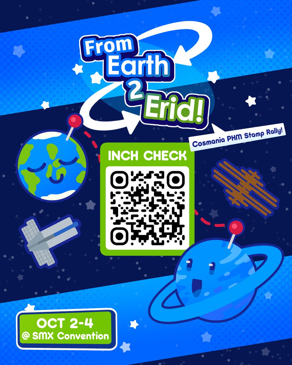 turqtle_'s tweet photo. Hello Earth! 🌏🛰 Another stamp rally 4 Ü!

We’re checking interest for FromEarth2Erid: A Project Hail Mary Stamp Rally!! \ 🪨 / 🎶

📍 Cosmania @ SMX Convention Center, October 2-4

🔗 https://t.co/Zwgs91mHgz

#projecthailmary #cosmania2026 #cosmania https://t.co/8J1j7CKds9