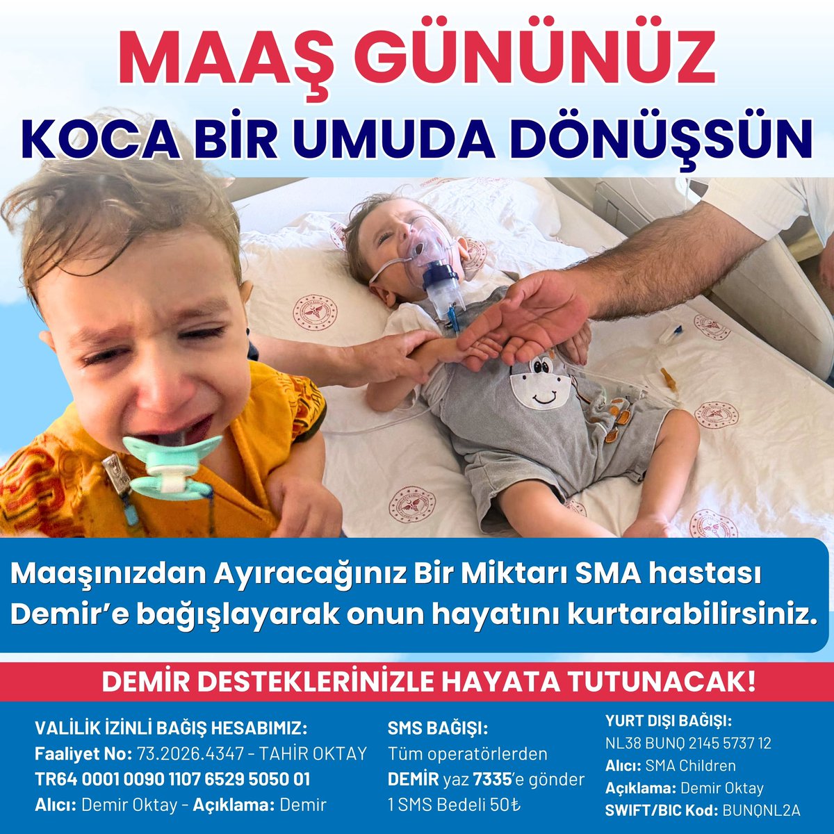 smademiroktay's tweet photo. Lütfen sessiz kalmayalım, Demire nefes olalım . #Destek Allah rızası için . @dincerazaphangs @SezginBaran_ @ultrAslan @gencfborg @forzabesiktas https://t.co/pam29BPYXN