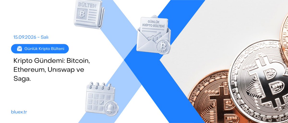 Bluex_Turkiye's tweet photo. Günlük analiz serimizde, her gün seçili kripto varlıkların piyasa görünümünü ve teknik analizini paylaşıyoruz.  

Bugünkü analizimizde Bitcoin, Ethereum, Unıswap ve Saga ele alınmıştır.   

Analizin tamamını okumak için bağlantıyı ziyaret edebilirsiniz: https://t.co/xPTvlMu2nD https://t.co/gy6OKEKVNk