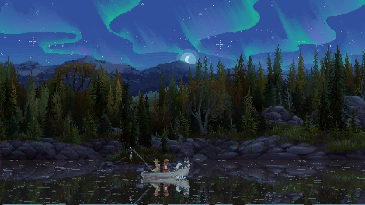 degu_no_kagura's tweet photo. 『Cast n Chill』という釣りゲームを夫が買ってくれて釣り知識ゼロの私がプレイしてる🐟
景色がキレイで愛犬が可愛い☺️💓🐶
#CastnChill https://t.co/XdyhwVlp69