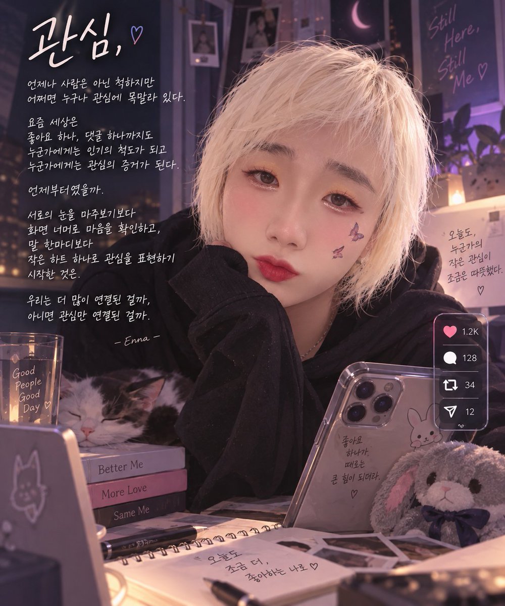 even_enna's tweet photo. 세상이 아름다워 질수 있다면 단어 하나하나 고민아닌 글로 이미지로 정리해보려 한다.
그런 의미로 오늘의 주제는 관심 이다.

#AI #GPT #작문 #CD #crossdresser #pansexual #bisexual https://t.co/JsH08OiQLZ