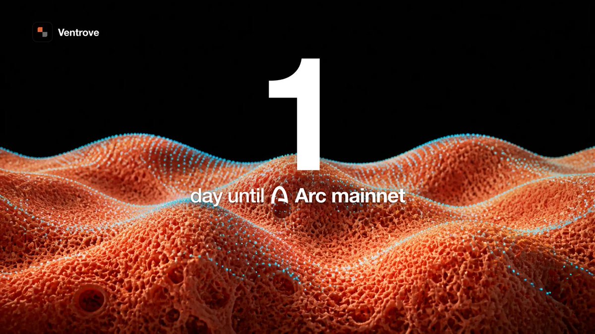 VentroveHQ's tweet photo. 1 day until @arc mainnet. https://t.co/1iynb4Sh0c