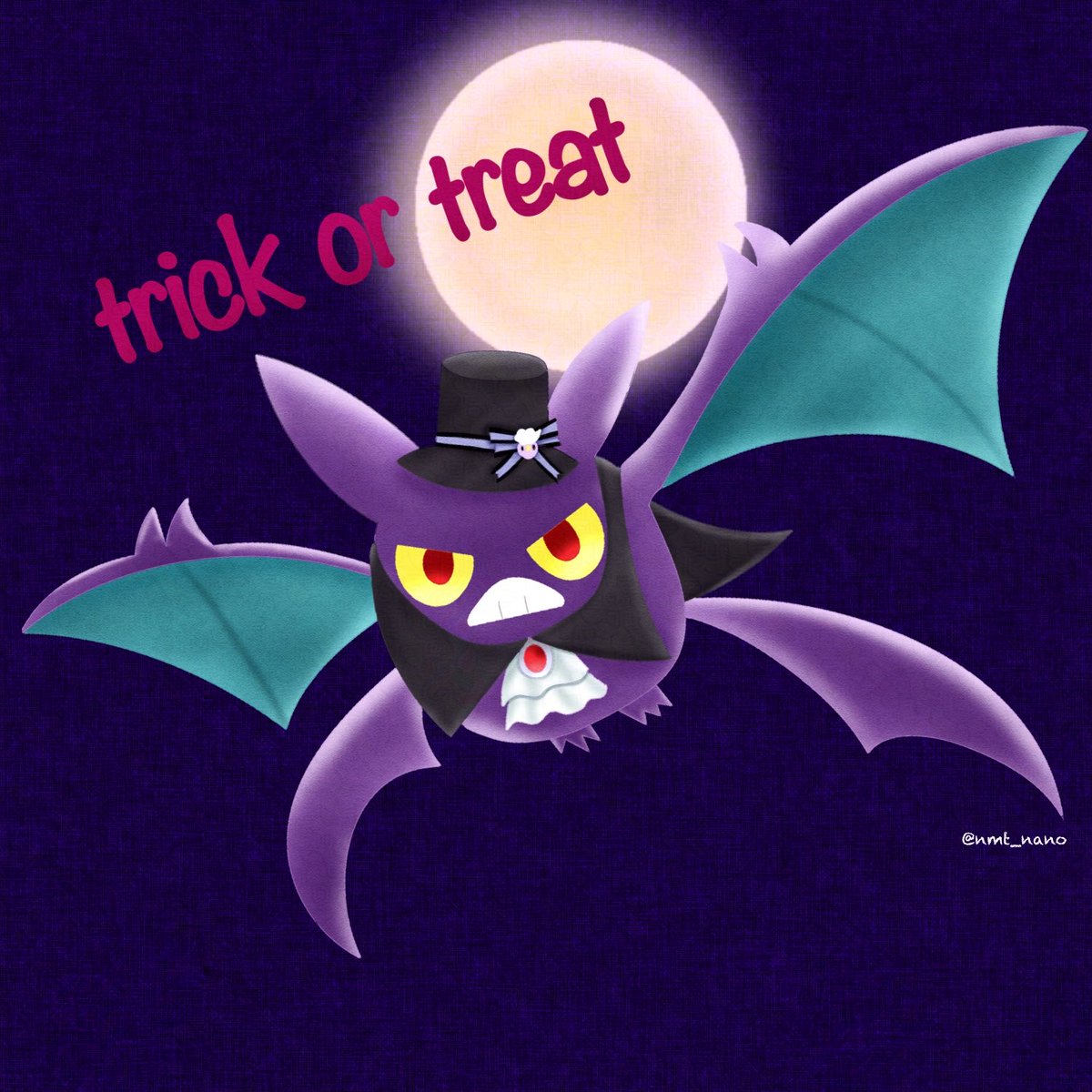 nmt_nano's tweet photo. ハロウィンクロバット🎃
#ポケモンイラスト https://t.co/MfC2zWyY0i