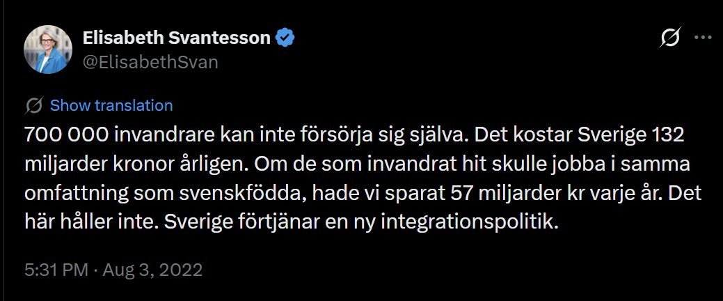 ravn_jesper's tweet photo. @hrmarcussen Helt forfærdeligt 🤯
Svenskerne har på meget kort tid mistet deres land med hensyn til demografi, retstilstand og velfærdsstat.
Ifølge svensk politis vurdering (nov. 2025) er der ca. 17.500 aktive bandekriminelle og 50.000 er i kontakt med de kriminelle netværk. https://t.co/KBwtNwWrVR