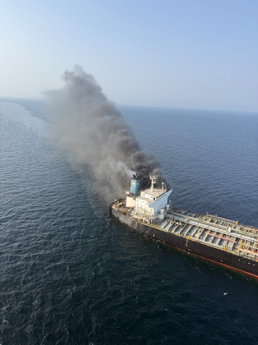 FSUIINDIA's tweet photo. #Seafarers’ lives are not countable.
At the BRICS Summit in Delhi, the safety of those who keep global trade moving was rightly highlighted.
On 13 September, the Panama-flagged tanker MT EL GAIA was attacked off the Oman coast.
Oiler Sumit Kumar Singh a young seafarer of age 35Yrs, one of 14 Indian crew, remains missing. Thirteen were rescued. Two days have passed with no sign of him.

Importantly, MT EL GAIA does not appear on the US OFAC SDN list, nor on EU, UN or UK sanctions lists.
So who hit this commercial vessel carrying ordinary seafarers?
Behind every seafarer is a family waiting and hoping. Their quiet courage and the risks they face must never be treated as secondary.
Hoping for Sumit’s safe return.
Thinking of all seafarers and their families.
@MEAIndia @Indemb_Muscat @PMOIndia @SecGenUN @IMOHQ @dgshipping_IN @FsuiManoj @shipmin_india 

#SeafarersSafety #MTElGaia #BringSumitHome