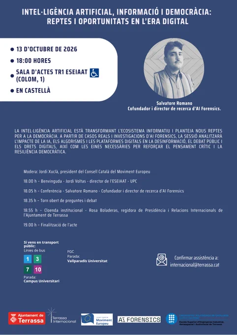 Image from Relacions Internacionals Terrassa (@RRII_Terrassa)
