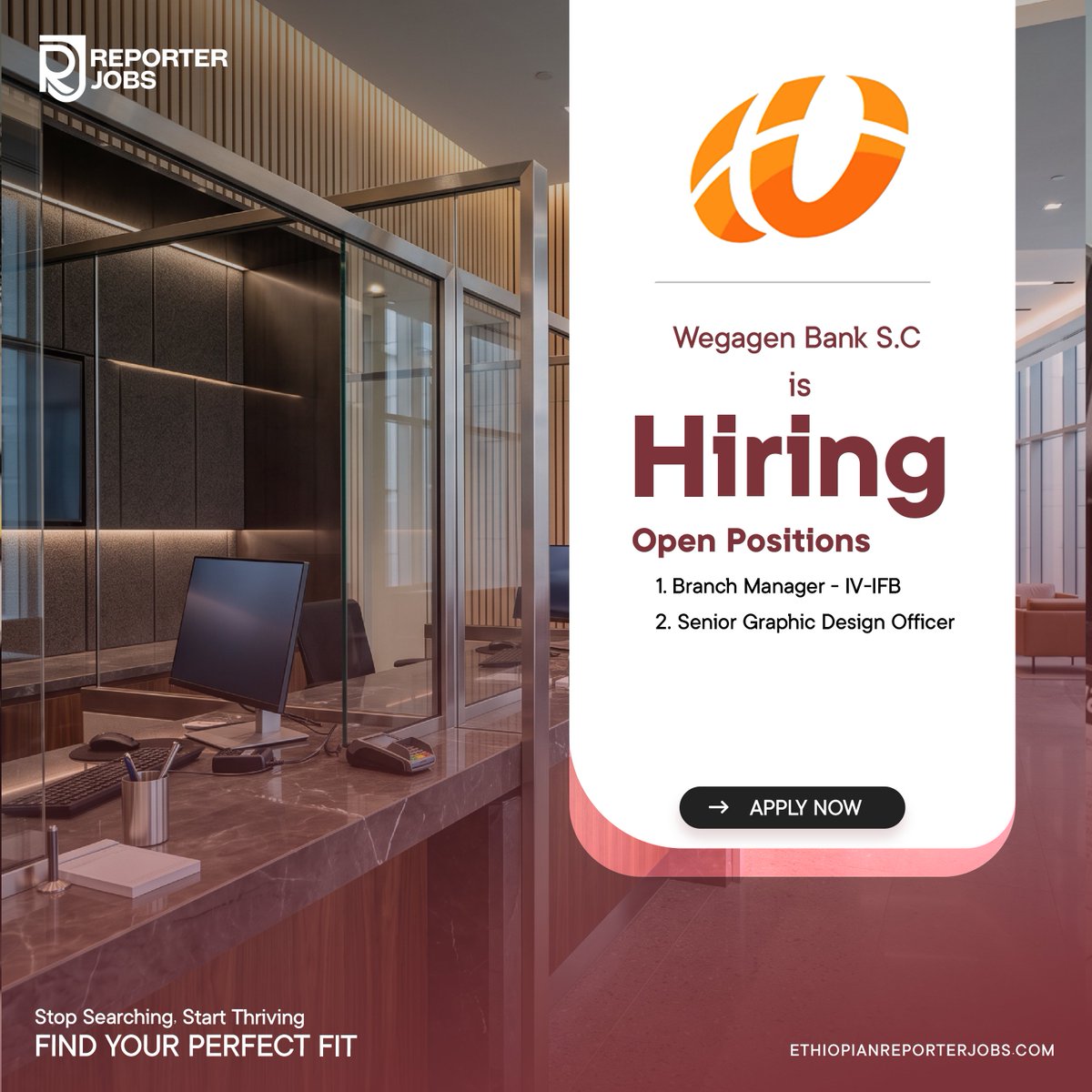 EthReporterjobs's tweet photo. 𝐇𝐈𝐑𝐈𝐍𝐆 | 𝐖𝐄𝐆𝐀𝐆𝐄𝐍 𝐁𝐀𝐍𝐊 𝐒.𝐂

📍Ethiopia
💼Two Roles Open

🏷️#Admin  #Management #Graphics #Eco #Accounting #Marketing

Apply: https://t.co/FoGOCx5vJ7

𝐑𝐄𝐏𝐎𝐑𝐓𝐄𝐑 𝐉𝐎𝐁𝐒
𝐹𝑖𝑛𝑑 𝑌𝑜𝑢𝑟 𝑃𝑒𝑟𝑓𝑒𝑐𝑡 𝐹𝑖𝑡.

#ReporterJobs #JobsInEthiopia #Banking https://t.co/e1D3lAzx1c