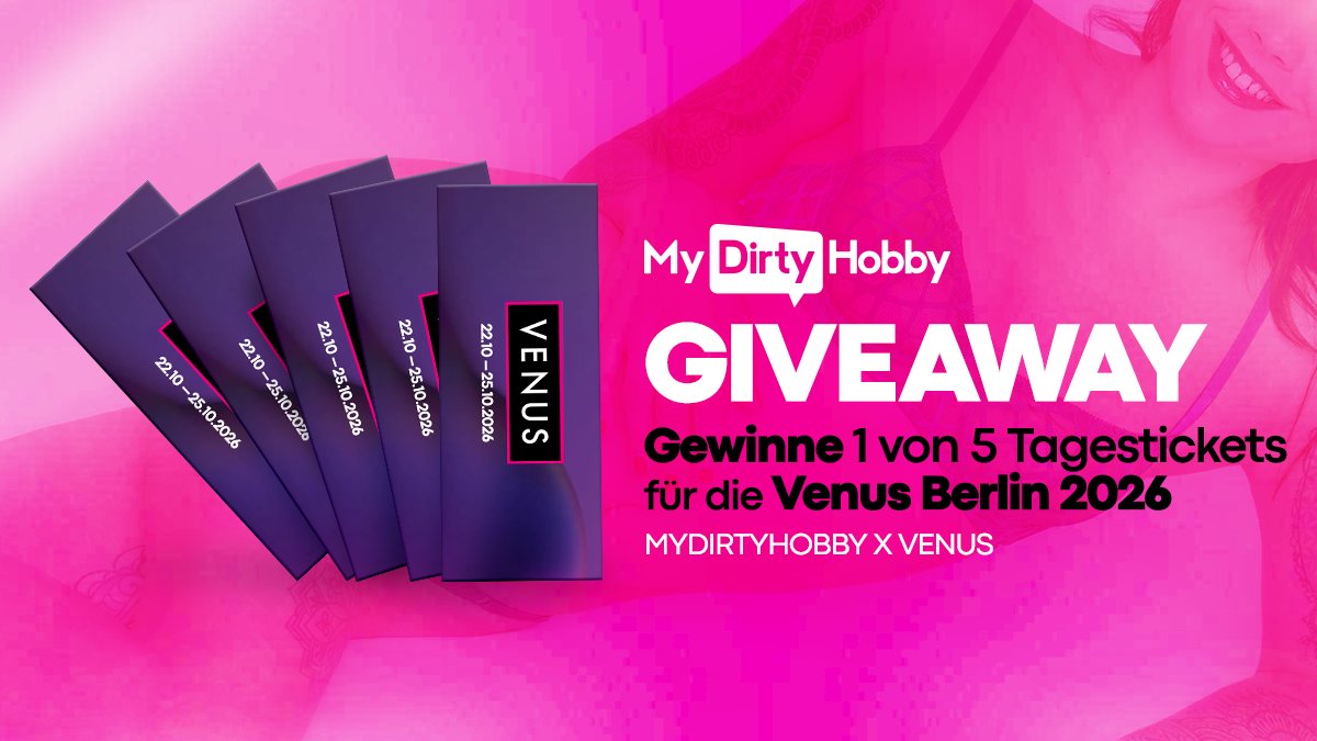 mydirtyhobby's tweet photo. GIVEAWAY
Gewinne 1 von 5 Venus tickets
So geht’s:
1️⃣ Telegram beitreten: https://t.co/pnZCkx60gJ
2️⃣ WhatsApp beitreten: https://t.co/M8RMvl7eg0
3️⃣ Antworte hier: Den wievielten Geburtstag feiert MDH dieses Jahr?

Teilnahmebedingungen: https://t.co/EFBO18Y4sj https://t.co/ehklCX0EpD