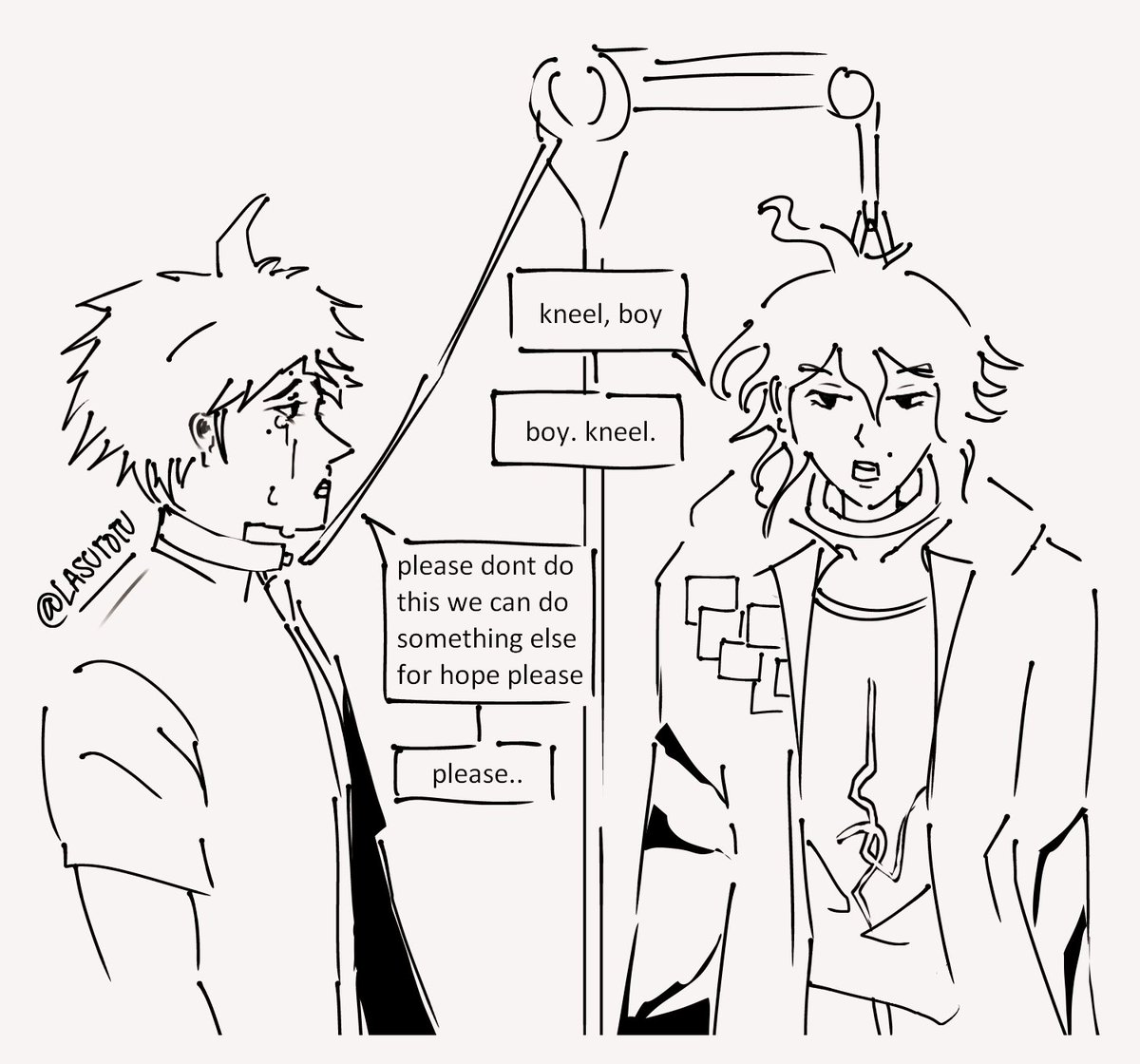 lasutotu's tweet photo. leaked 2x2 komahina scene boy kneel #komahina #hinakoma https://t.co/ASznZI3AKB