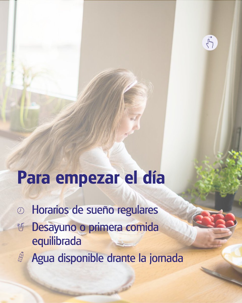 HMStaTrinidad's tweet photo. La vuelta al cole también se cuida.  Cinco hábitos sencillos pueden ayudar a que la rutina sea más saludable: sueño regular, desayuno equilibrado, agua, manos limpias y movimiento diario. 

Mejor, poco a poco y en familia.

#VeranoConSalud #VueltaAlCole #HMHospitales https://t.co/hnDqaK1PDX