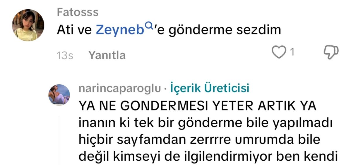 zoktaysever's tweet photo. Narin hiçbir zaman hiçbir yerde en ufak bir gönderme bile yapmadığını her şeyin zoktay haterlarının uydurduğu bir senaryo olduğunu açıklamış. https://t.co/btuwU1LcR2