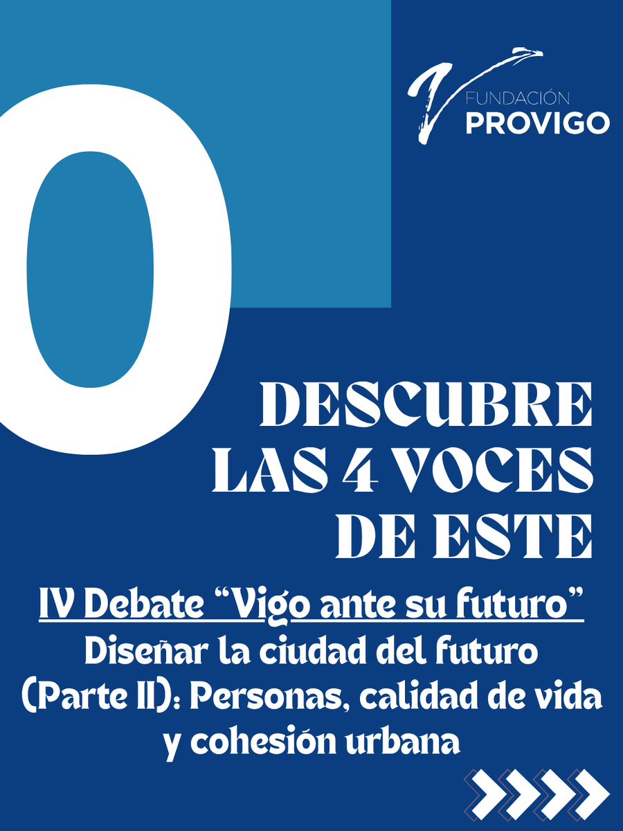 Provigo's tweet photo. IV Debate “Vigo ante su futuro” Diseñar la ciudad del futuro (Parte II): Personas, calidad de vida y cohesión urbana
Fecha: 24/Sept/2026 11:00 h ¡INSCRÍBETE!👇 https://t.co/UqixCykdGA
Acceso libre, con inscripción previa
#vigo #urbanismo https://t.co/iChA9BR3NS