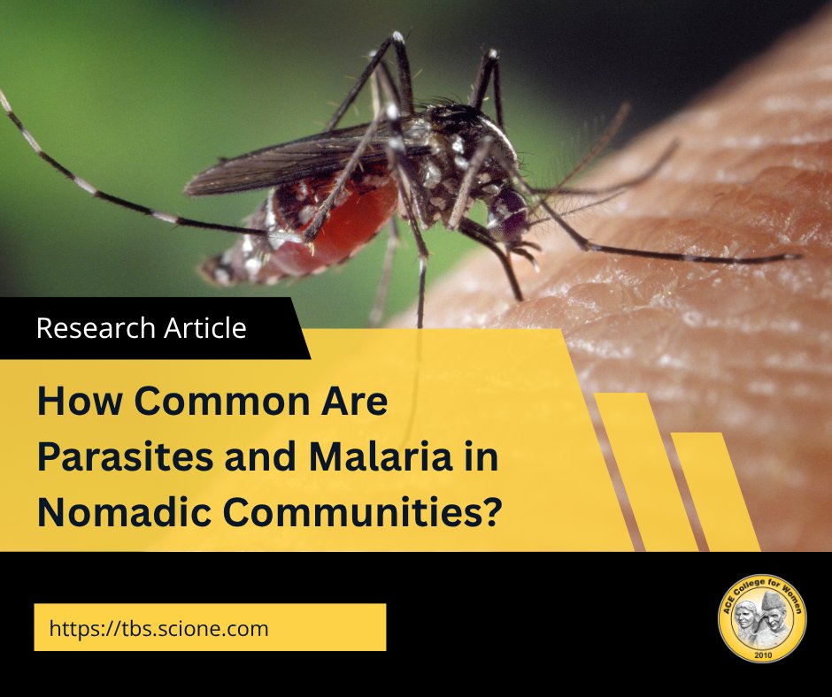 theacecollege's tweet photo. 🦠 How Common Are Parasites and Malaria in Nomadic Communities?

A study of 200 participants in Adamawa State, Nigeria, found:

🦠 Intestinal parasites: 35.5%
🦟 P. falciparum: 25.5%
🔬 E. histolytica: 7.6%

📖 https://t.co/WiFdHJqhUv

#Malaria #Parasitology #PublicHealth https://t.co/hg8ITiIjlJ