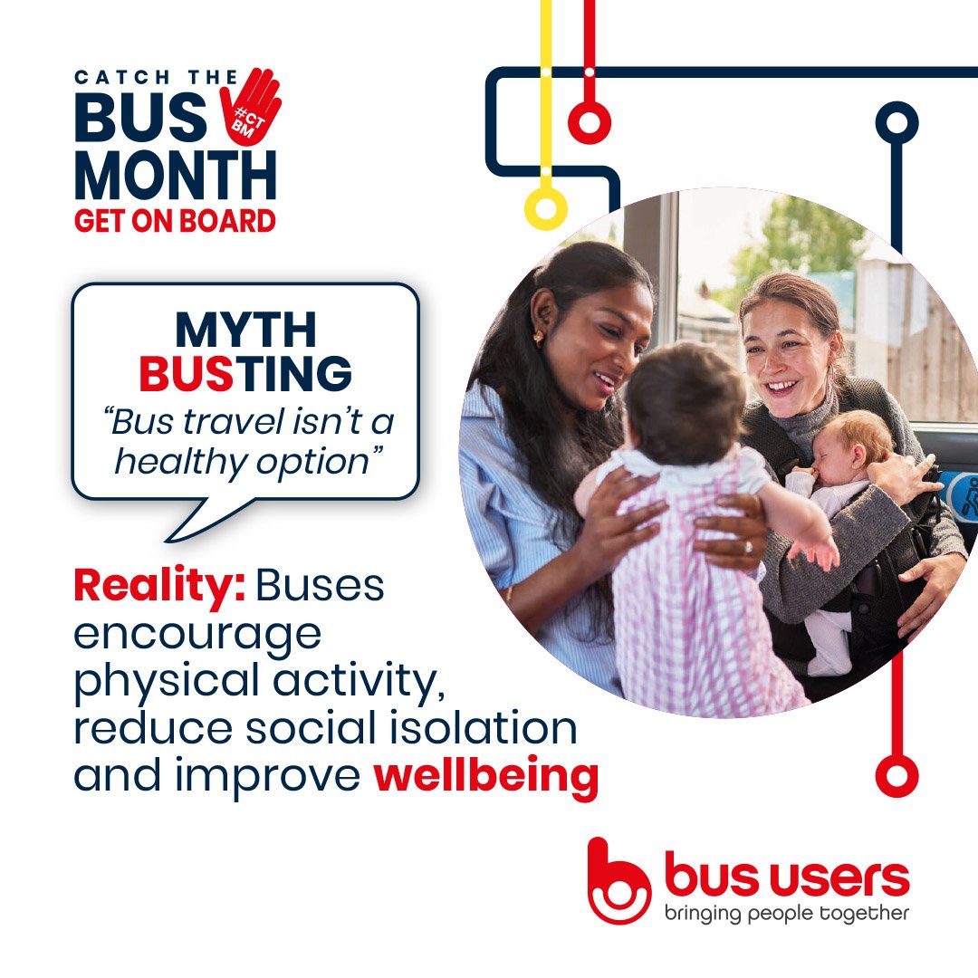 trentbartonland's tweet photo. Think bus travel isn’t a healthy option? Think again! 💪

Catching the bus can encourage physical activity, reduce social isolation and help improve wellbeing. 💙

So, why not leave the car at home and get on board? 🚍

#CatchTheBusMonth #CTBM26 #LoveTheBus https://t.co/Dr92k6oN64