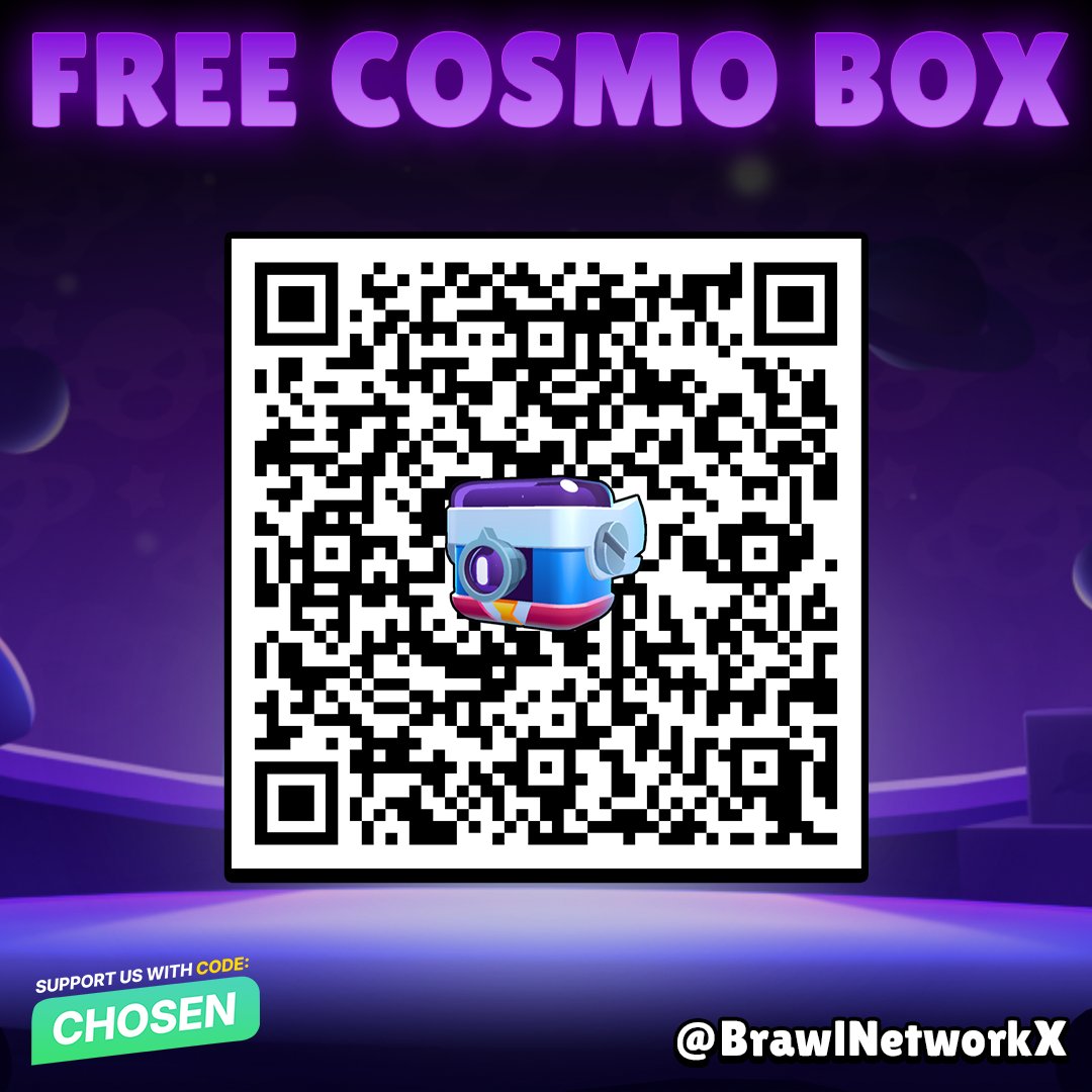 BrawlNetworkX's tweet photo. FREE COSMO BOX! ✨ 

🔗 Scan the QR Code or use this link to claim: https://t.co/uEqtxX9kxK

How close are you to getting Cosmo? 👀 https://t.co/hnMfXYY2uf