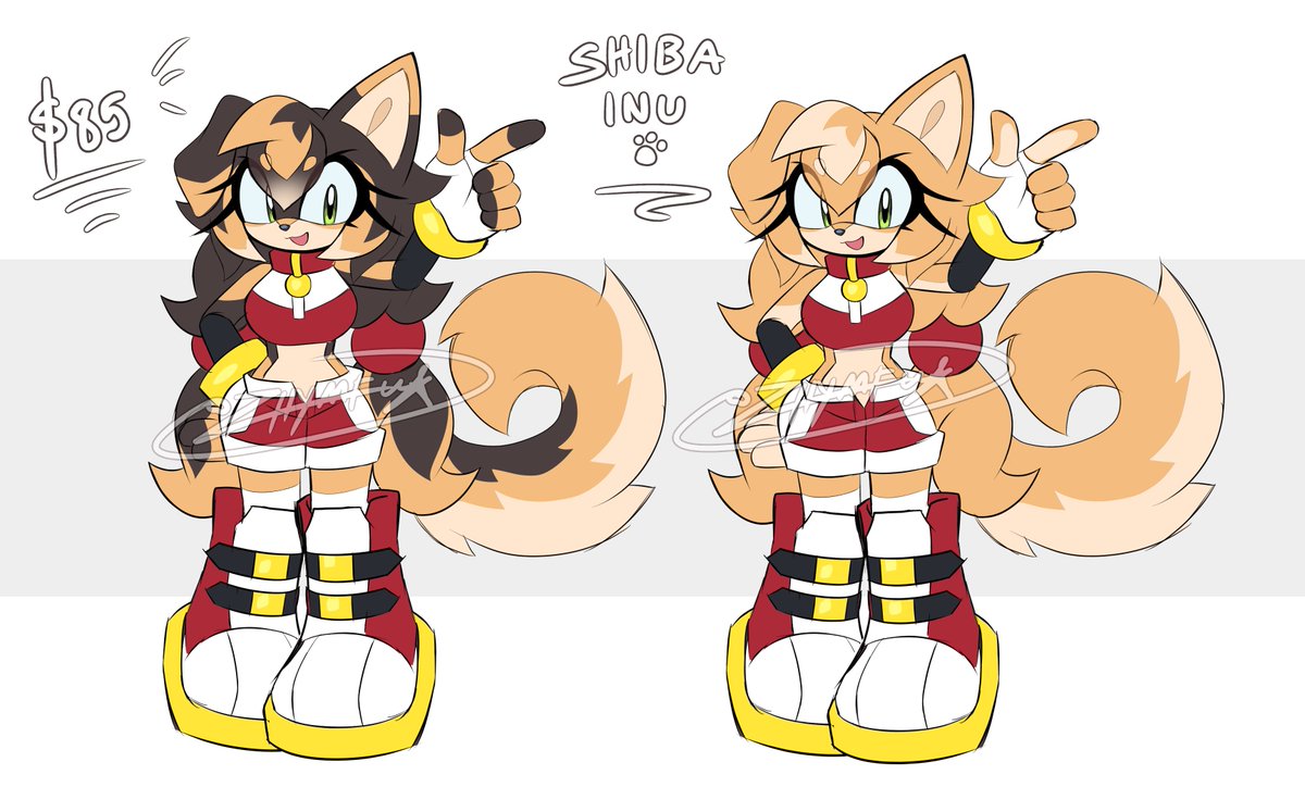 zhymfu's tweet photo. Shiba Inu 💫 Adopt! (2 color ver.)
Going for $85
P@ypal / Kofi Only 📌
link to my shop! : https://t.co/CcXi6uFiNU
(no holds atm!)
DM to claim or get em straight from Kofi!💖

RT Appreciated!!
#sonicthehedgehog #adopts #adoptables #sonicadoptables #adoptabledesign https://t.co/Hlw2QK65nz