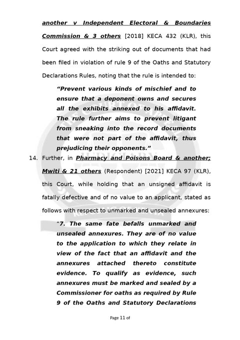 philipmuhizi's tweet photo. That Commissioner’s seal on an annexure is not a mere formality. It can determine whether the Court can rely on your evidence at all.

1/5 https://t.co/pz7N8WxNWy