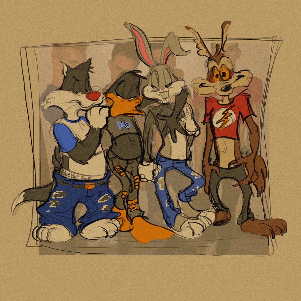 ploppymeep's tweet photo. Reposting more of my old #looneytunes art hi https://t.co/VDU3IMj2xD