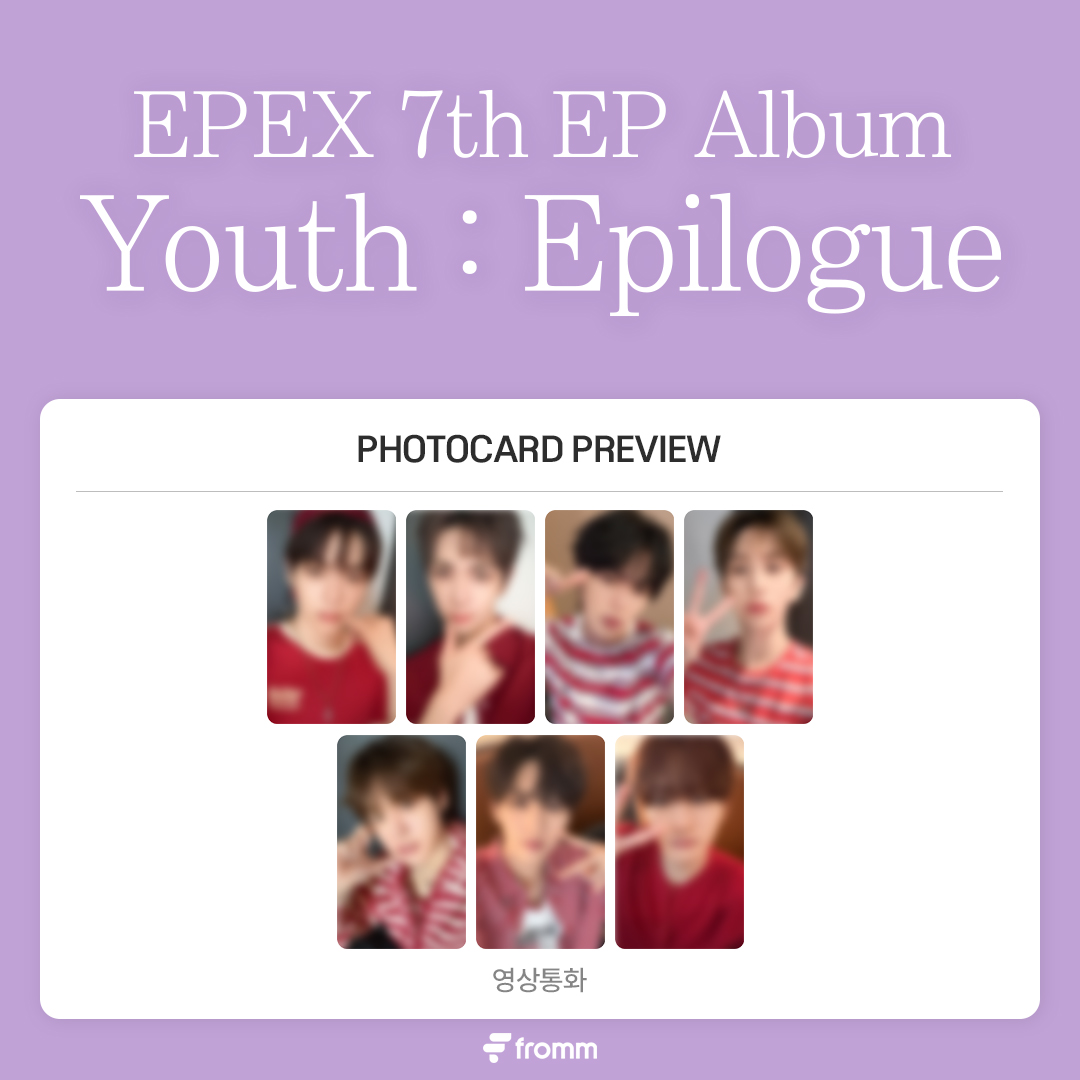 fromm_store's tweet photo. #이펙스 #EPEX 7th EP Album [소화(韶華) : Epilogue] MEET & CALL FANSIGN EVENT PHOTOCARD PREVIEW & CLOSING D-DAY ⏰

오늘 23:59 (KST)에 응모가 마감됩니다!
EVENT will be closing tonight!