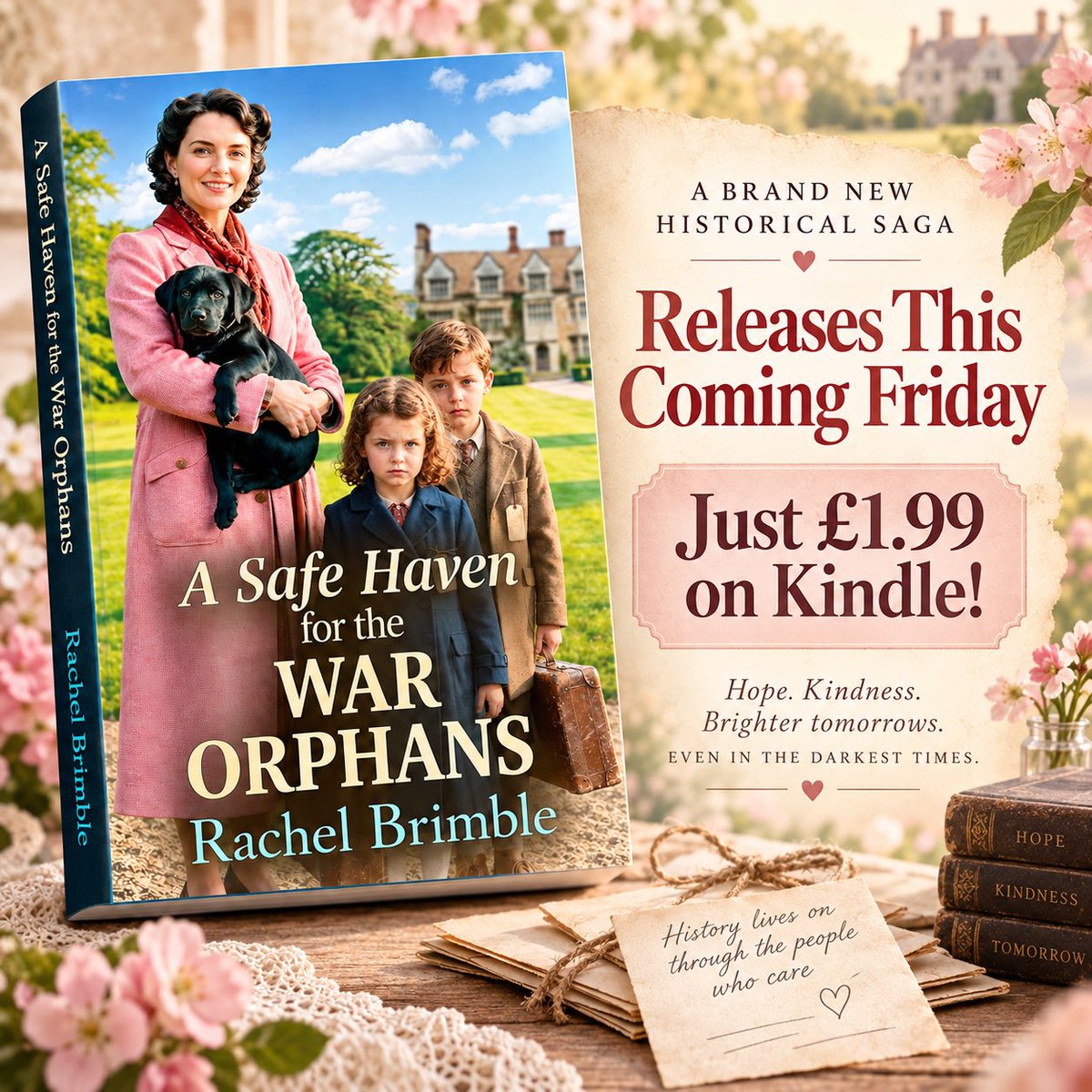 RachelBrimble's tweet photo. ** 3 MORE SLEEPS **
#tuesnews #wwiibook
Book 1 in my latest WWII series is out on Friday!
Preorder your copy today and get ready to meet the orphans and guardians living at Hatherley House in beautiful Castle Combe… there could be trouble ahead!
LINK: https://t.co/7NIXjGMx0p https://t.co/5590GTh8u5