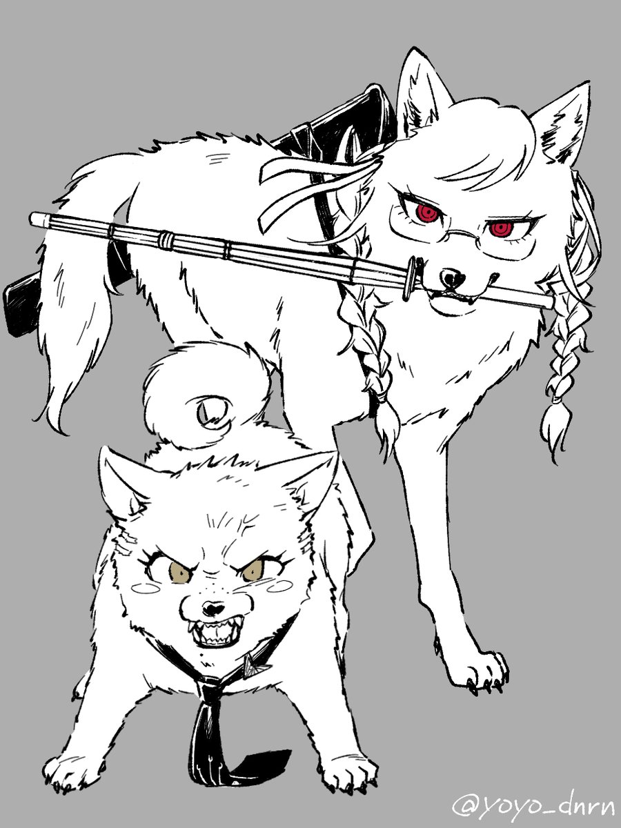 yoyo_dnrn's tweet photo. 擬獣化クズペコ

冬彦はアニメ３ドラマCDでチワワに喩えられるが、和風イメージから柴にしたくなる https://t.co/2TcNjgwYaS