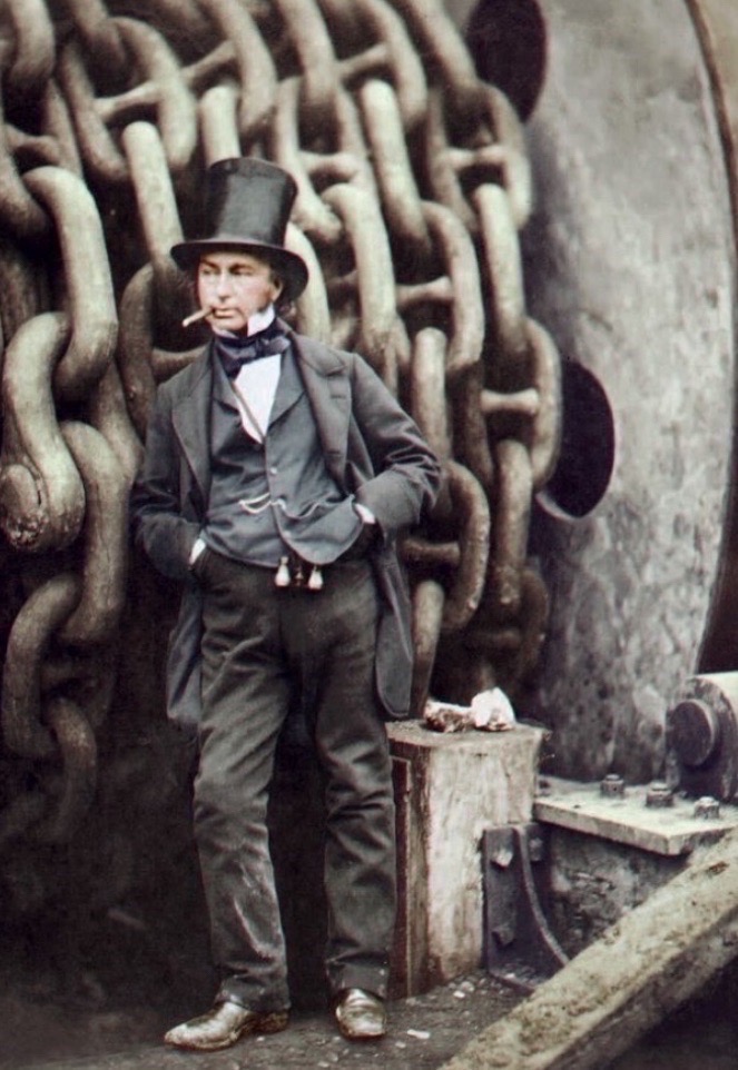 FXMC1957's tweet photo. 15 September 1859. Isambard Kingdom Brunel died (aged 53). He was one of the leading figures of the Industrial Revolution. He oversaw the building of dockyards, bridges, the Great Western Railway (GWR) and steamships. He was voted 2nd in the BBC2 series Greatest Britons in 2002. https://t.co/k4Zts1OYDx