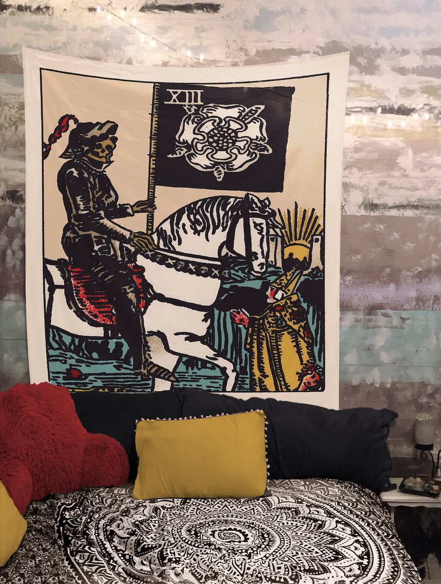 SerenitySpaGift's tweet photo. Death Tarot Card Wall Tapestry - Rider Waite Smith Deck by Printagrams https://t.co/W3BG7g4Rt7 #Tarot #DeathCard #RiderWaite #TarotReading #WallArt https://t.co/XUO1Xo6N8D